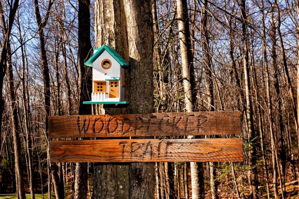 Chalet Woodpecker Lodge - Chaleureux Avec Foyer. Orford Exterior foto