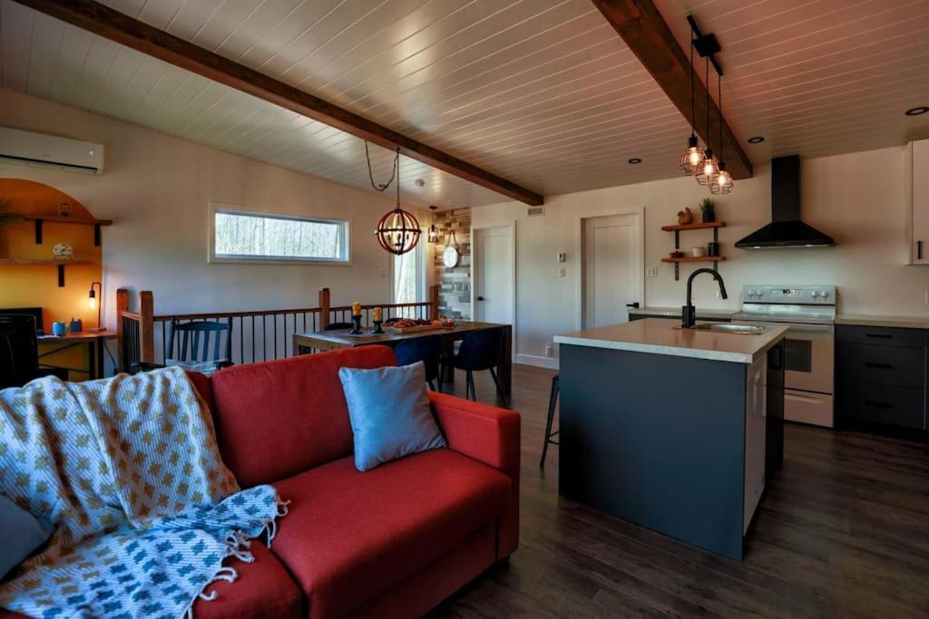 Chalet Woodpecker Lodge - Chaleureux Avec Foyer. Orford Exterior foto